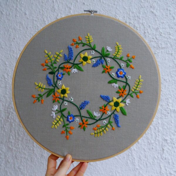 mother pattern embroidery hand product
