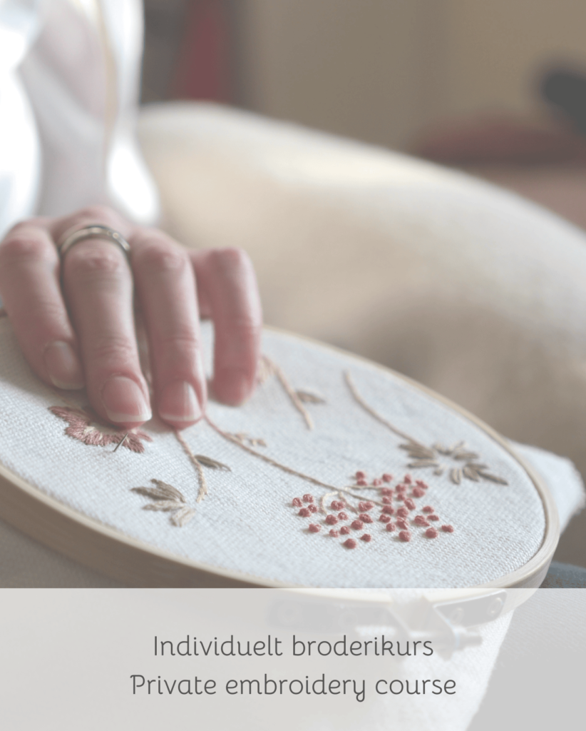 Broderi Embroidery workshop DIY pillowcase